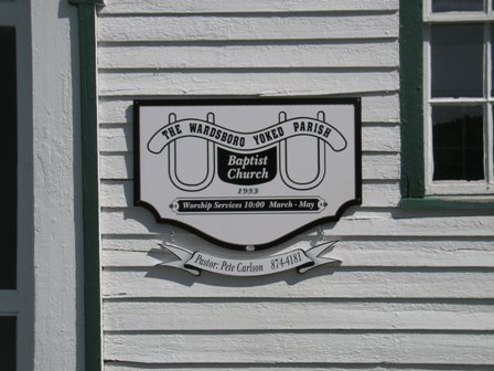 sign for West Wardsboro Baptist Church